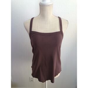 Chaser Vintage Collection Dusty Purple T-Back Tank Top - M
